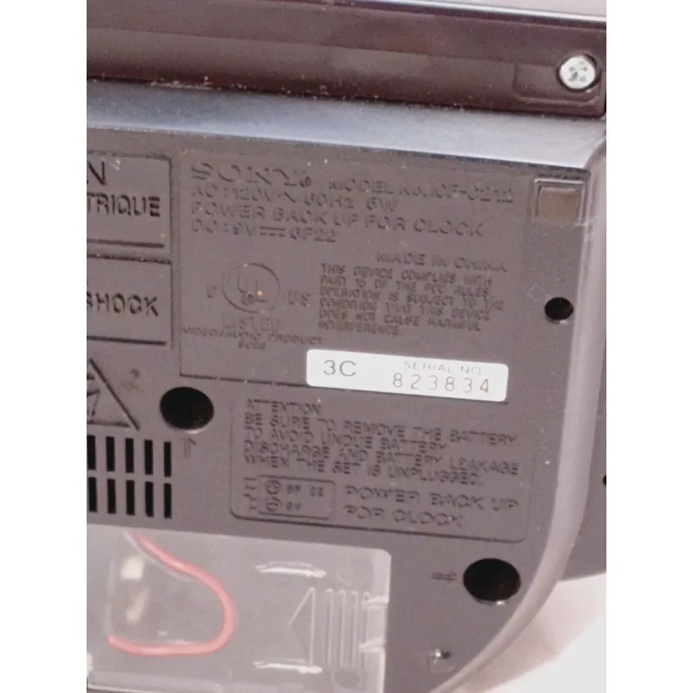 Sony‎ ICF-C212 Dream Machine FM/AM LED Alarm Clock Radio Snooze Battery Backup